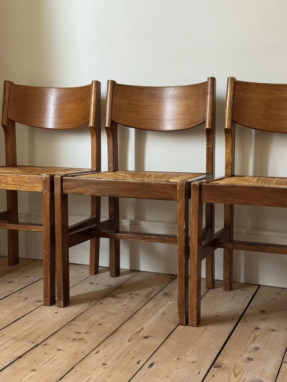 old maison chair ① Maison Regain Elm Dining Chairs 1960s — Dro